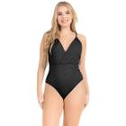 Body Maiô Feminino Transpassado Premium Liso Modela Silhueta Lurex