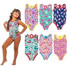 Body Maiô Uv 50+ Infantil Menina Bebê Moda Praia