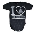 Body manga curta - i love corinthians - tamanho rn ao g 10006 - baby best