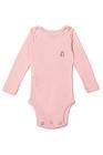 Body manga longa comfort rosa bebe