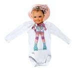 Body Manga Longa Mini Mix Patinadora Gbaby - P