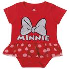 body minnie bebê menina com glitter