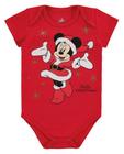 Body Minnie Disney Natal - Vermelho - Marlan