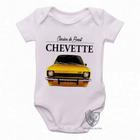 body nenê criança roupa bebê Chevette amarelo