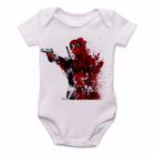 body nenê criança roupa bebê Deadpool heroi