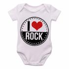 body nenê criança roupa bebê I love rock