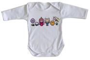 body nenê criança roupa bebê manga longa Adventure Time mini