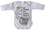 body nenê criança roupa bebê manga longa Cupcake