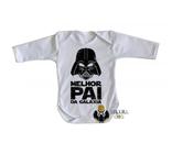 body nenê criança roupa bebê manga longa Darth Vader melhor pai da galaxia