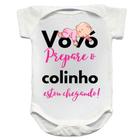 Body para bebê anunciar grávidez diversas estampas