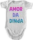 Body Para Bebês Anti Alérgico Amor da Dinda infantil roupinha bori bory bore personalizado