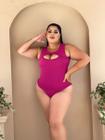 Body Plus Size Regata Decote Elipse Cut Out