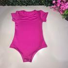 Body Roupa Infantil Rosa Liso Sem Manga (Tam 4-10) - Conforto e Versatilidade com Fecho!