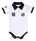 Body Santos Bebe Recem Nascido Branco Ou Rosa Oficial - Branco - M (3-6 meses)