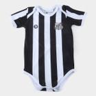 Body Santos Infantil Torcida Baby Listrado Proteção UV