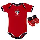 Body Sao Paulo Bebe + Pantufa Conjunto Oficial