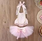 Body Smash The Cake Menina Rosa Fantasia C Tutu Bailarina - dgbabykids