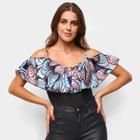 Body Top Moda Open Shoulder Floral 