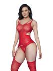 Bodystocking Sex Macacão Arrastão Meia de Corpo