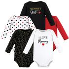 Bodysuits Hudson Baby unissex de algodão de manga comprida de 12 a 18 meses