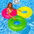 Bóia Inflável Circular Neon 91cm Para Piscina Bóia Para Crianças e Adultos