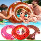 Bóia Inflável Circular Para Piscina Donuts Melancia 80cm Infaltil -snel