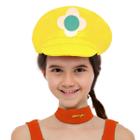 Boina / Chapéu / Boné Princesa Daisy em feltro T. Mario Bros