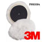 Boina de Lã Tecida lavada 3M Branca, Hookit, 76mm Diâmetro - PN85084