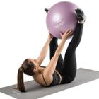 Bola 65cm para Yoga Pilates Fisioterapia Exercicios Roxo Hidrolight