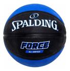 Bola Basquete Spalding Force - Borracha - Tam 7 - Preto/azul