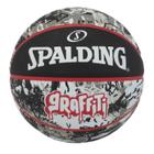 Bola Basquete Spalding - Graffiti - Preto/Vermelho - Tam 7