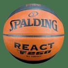 Bola Basquete Spalding React TF 250, All Surface - Laranja e Preto