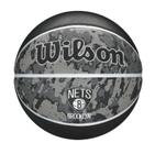 Bola Basquete Wilson Team Tiedye Brooklyn Nets Tam 7 Preto Quadra Externa Alta Durabilidade Borracha