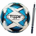 Bola Campo Futebol Topper Oficial Mais Inflador Com Nf