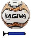 Bola Campo Kagiva Slick Marrom + 1 Bomba de Ar