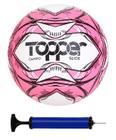 Bola Campo Topper Slick Rosa + Bomba De Ar