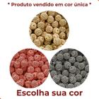 Bola Craquelada Passante 12mm Em Abs Com 250Gr - LADEIRA BIJUTERIAS