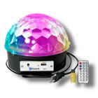 Bola de Balada Festa Colorida Giratória com Bluetooth Led - BELLATOR