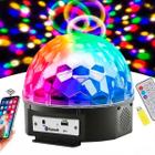 Bola de Balada Festa Colorida Giratória com Bluetooth Led - GENZO