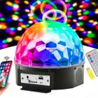 Bola de Balada Festa Colorida Giratória com Controle Bluetooth - GUIRO