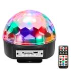 Bola de Balada Iluminação Festa Colorida com Controle Bluetooth - GENZO