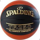 Bola De Basquete Spalding Tf-250 Cbb - Preto Laranja