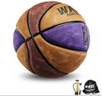 Bola de Basquete Wade Camurça Fosco Alta Qualidade - Roxo e marrom