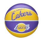 Bola de basquete wilson nba team retro mini los angeles lakers 3