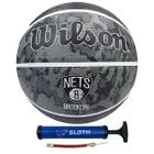 Bola de Basquete Wilson NBA Time Brooklyn Nets Bomba de Ar