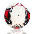 Bola de futebol de campo branca e vermelha (titaniun)