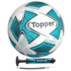 Bola de Futebol de Campo Topper Slick 22 TechFusion + Bomba de Ar