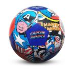 Bola De Futebol Infantil Roppe Marvel Capitão América Pop Azul e Vermelho Tamanho 4