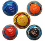 bola de futebol material sintético costurada tamanho oficial infantil coloridas