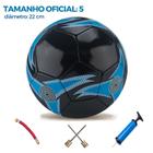 Bola de Futebol Tamanho 5 Capotão + Bomba De Ar E Bico Bola De Quadra Campo